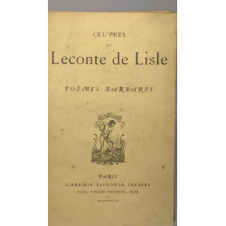 Oeuvre de poèmes barbares