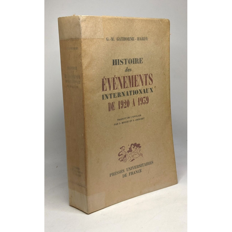 Histoire des évènements internationaux de 1920 à 1939 - traduit...