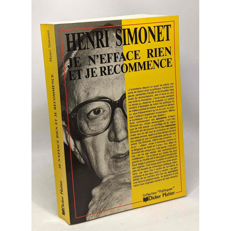 Je n'efface rien et je recommence