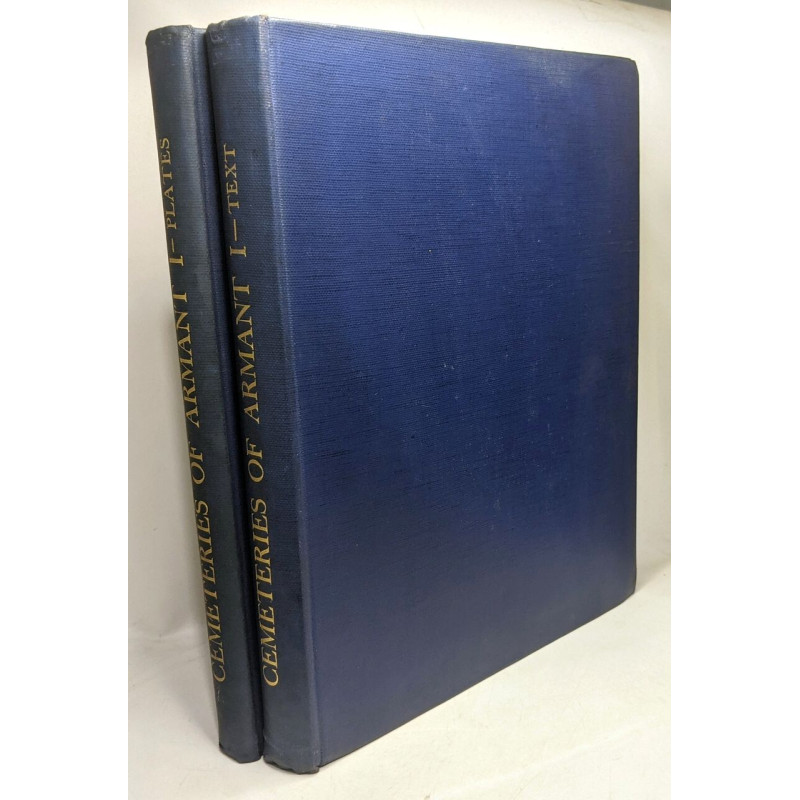 Cemeteries of Armant I - 2 volumes - The text + The plates -...
