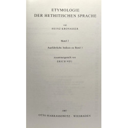 Etymologie der hethitischen sprache - BAND 1: I. Zur Schreibung...