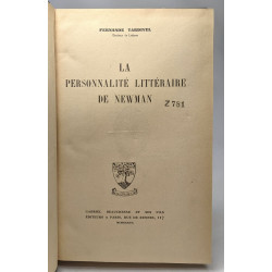 La personnalité littéraire de Newman