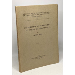 Contribution au dictionnaire du parler de Cerfontaine - mémoires...