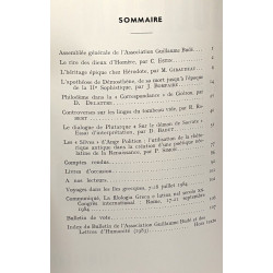 3 bulletin de l'association Guillaume Budé: 1/ Mars 1984 + 2/ Juin...