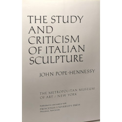 Study and Criticism of Italian Sculpture