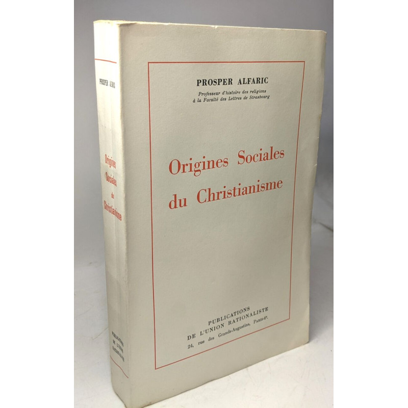Origines sociales du Christianisme
