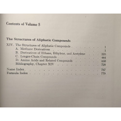 Crystal Structures, Volume 5 : The Structure of Aliphatic Compounds