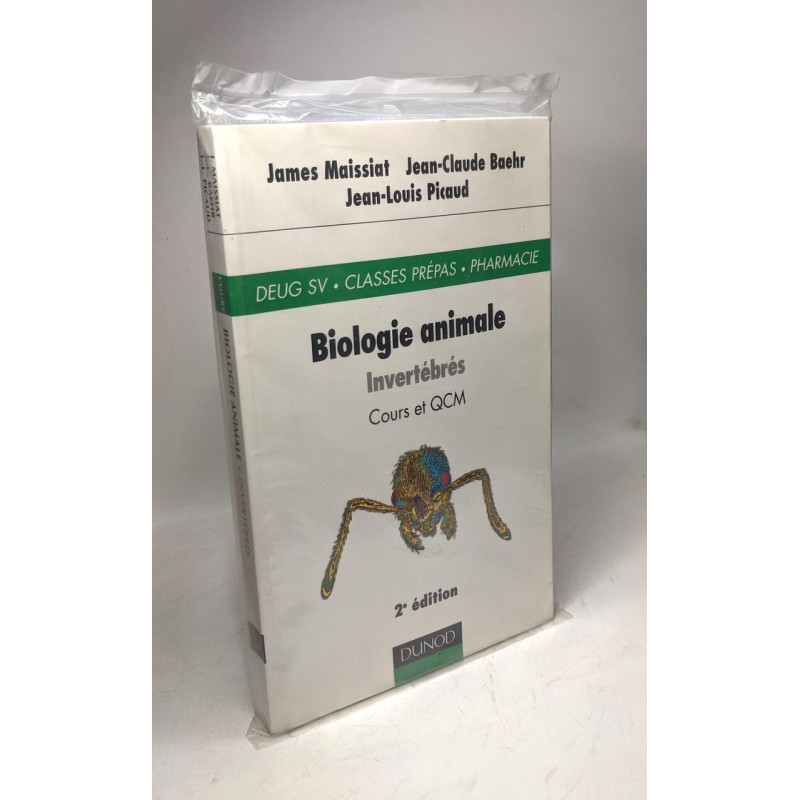 Biologie animale des invertébrés : Cours et QCM