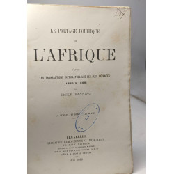 Le partage politique de l'Afrique d'après les transactions...