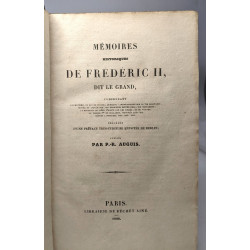 Mémoires historiques de Frédéric II dit le grand
