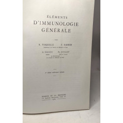 Eléments d'immunologie générale