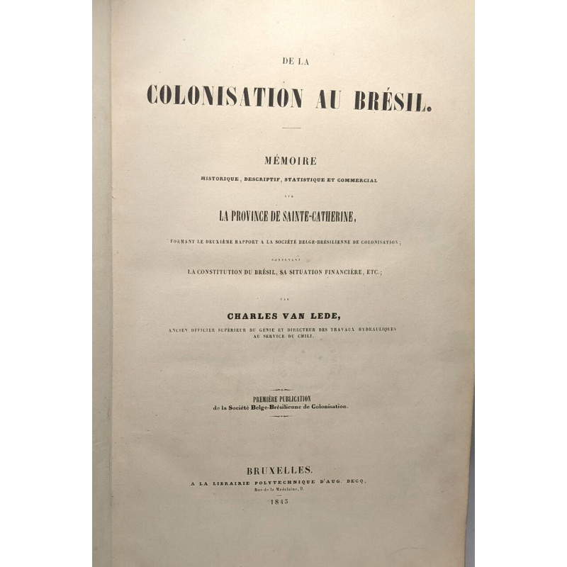 De la Colonisation au Brésil mémoire historique descriptif...