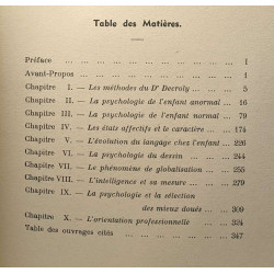 La psychologie de l'enfant normal et anormal