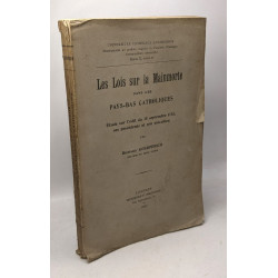 Les Lois sur la Mainmorte dans les Pays-Bas Catholiques. Étude sur...