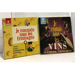 Je connais tous les fromages + Je connais tous les vins --- 2 livres