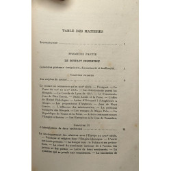 LA PERSE AU CONTACT DE L'OCCIDENT. Etude historique et sociale
