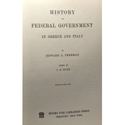 History of federal government in Greece and Italy - second edition