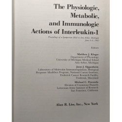 The physiologic metabolic and immunologic actions of interleukin-1...