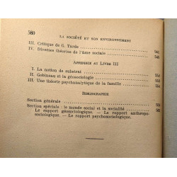 La société et son environnement Essai sur les principes des...