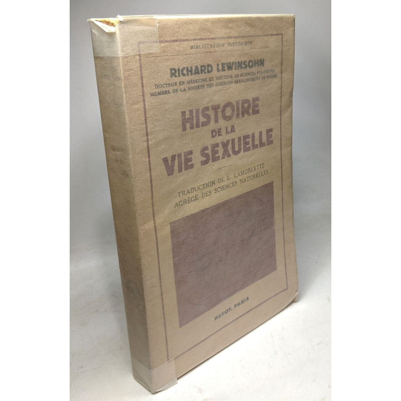 Histoire de la vie sexuelle