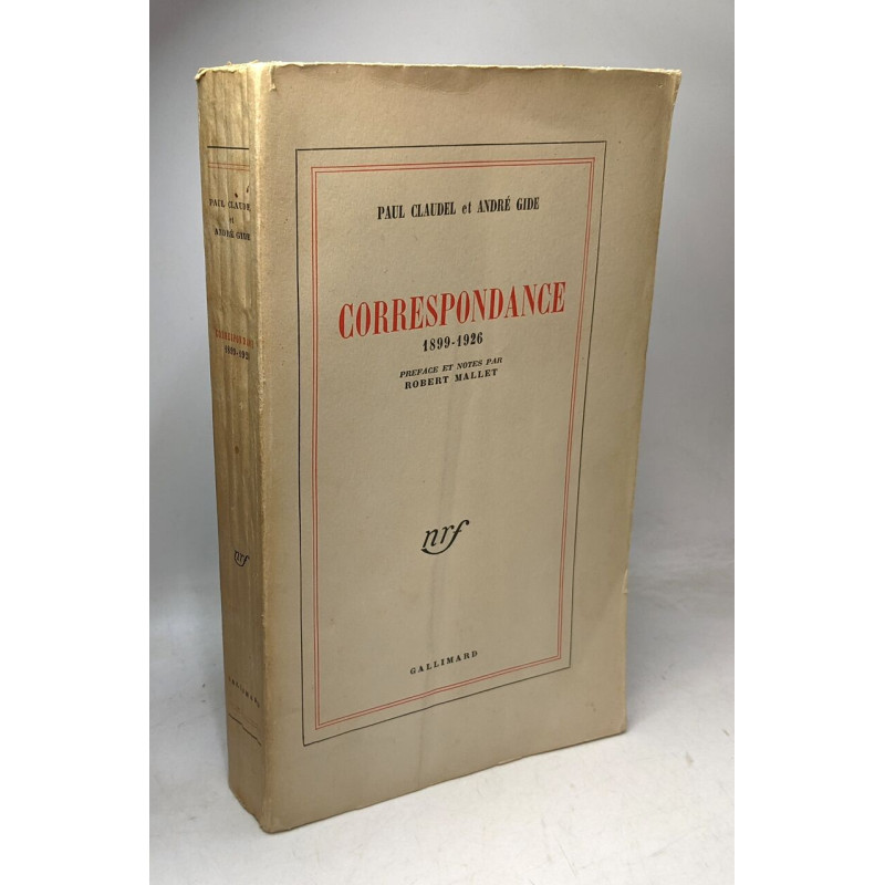 Correspondance 1899-1926