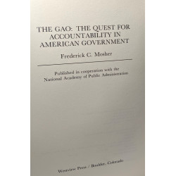 The GAO: The quest for accountability in American Government