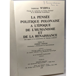 La pensée politique polonaise à l'époque de l'humanisme et de la...
