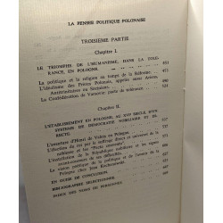La pensée politique polonaise à l'époque de l'humanisme et de la...