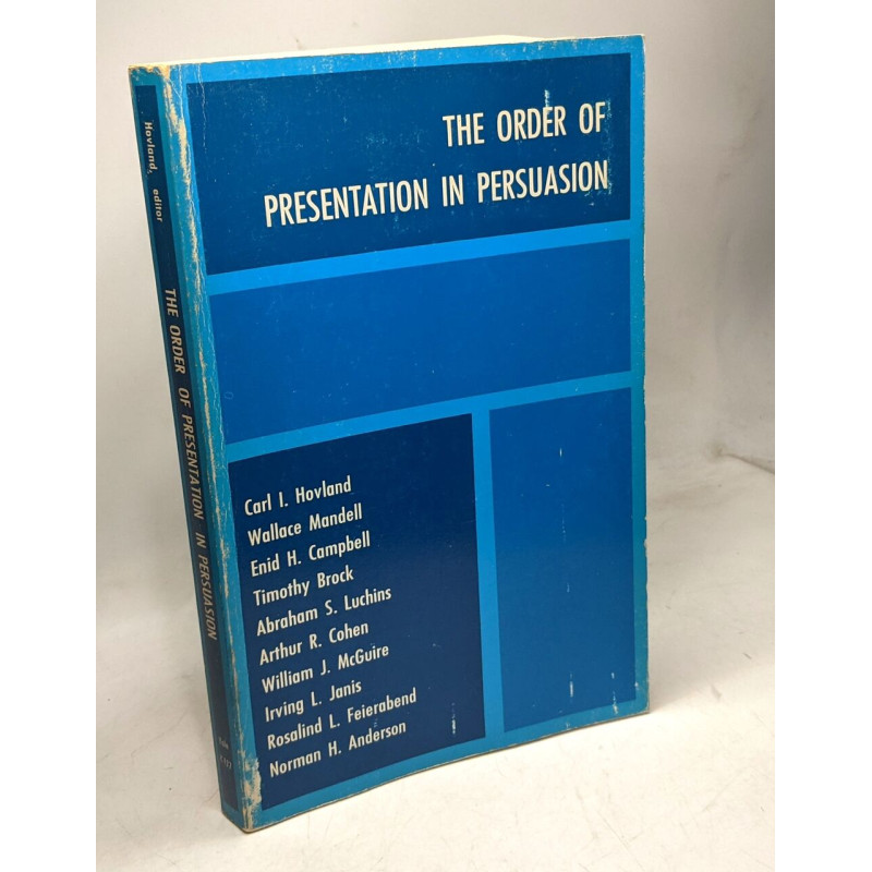 The Order of Presentation in Persuasion