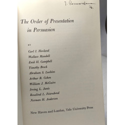 The Order of Presentation in Persuasion