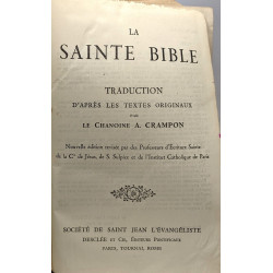 La sainte bible - traduction d'après les textes originaux par le...