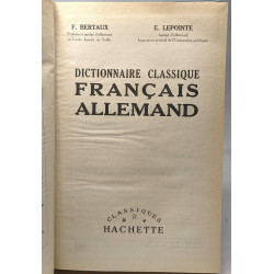 Dictionnaire classique français allemand