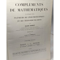 Compléments de mathématiques à l'usage des ingénieurs de...