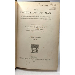THE EVOLUTION OF MAN: A Popular Exposition of the Principal Points...