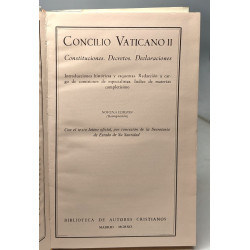 Concilio Vaticano II constituciones decretos declaraciones ---...