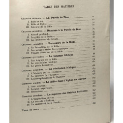 La parole de Dieu - Approches du mystère des Saintes écritures....