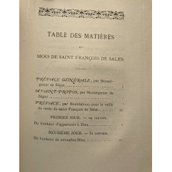 Directions spirituelles de Saint François de Sales - Mois de Saint...