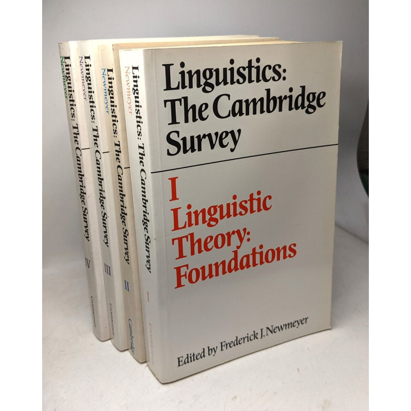 Linguistics: the cambridge survey - I/ Foundations + II/...