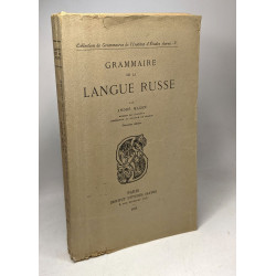 Grammaire de la langue russe