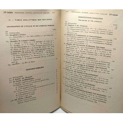 Manuel des études grecques et latines - FASCICULE IV: Géographie...