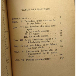 Histoire des doctrines de la population
