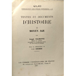 Textes et documents d'histoire II : Moyen-Age