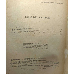 Les grandes énigmes de la terre