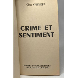Crime et sentiment - Inter-Police "Jet"- n°104