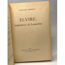 Elvire inspiratrice de Lamartine