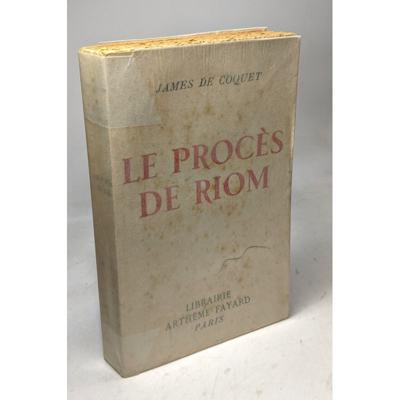 Le procès de Riom