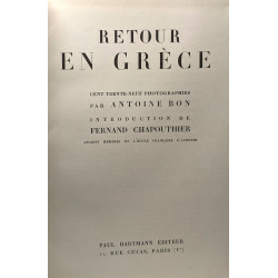 Retour en Grèce Cent trente-neuf photographies