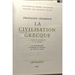 La civilisation grecque à l'époque archaique et classique