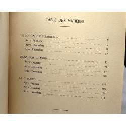 Théâtre complet V - Le mariage de Barillon - Monsieur chasse! - Le...
