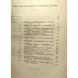 La sociologie au XXe siècle - TOME I Les Grands problèmes de la...